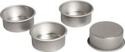 Rayher hobby materialen Rayher hobby - Metalen waxinelicht houders - 4x stuks - Zilver