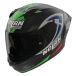 Nolan N60-6 Sport Replica Manzi 372, casque intégral, couleur: Mat Noir/Bleu/Vert, taille: M