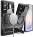 Ringke UX Magnetic - Hoesje Geschikt voor Samsung Galaxy S26 Ultra - Compatibel met MagSafe / Qi2 - Rugged Back Cover met Standaard - Transparant Zwart