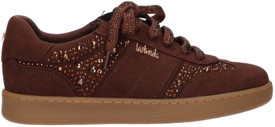 La Strada Lage Sneakers Vrouwen Bruin Textiel Maat 36