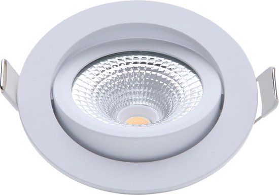 Ecodim LED inbouwspot dimbaar - Rond - Wit - IP54 - 5W - 3000K - 450 lm