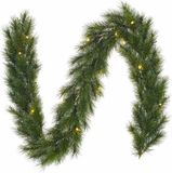 Edelman Bv Guirlande de sapin - 2x - vert - plastique - 25 x 180 cm
