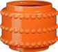Mica Decorations Bloempot Boaz Gebobbeld Oranje 16.5 x 21 cm