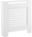 en.casa Cache-radiateur MDF blanc 112x19x82 cm