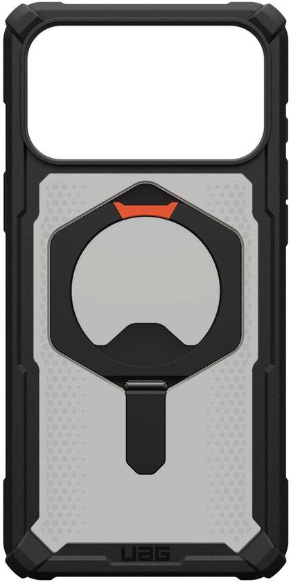 Urban Armor Gear Plasma XTE Backcover MagSafe voor Apple iPhone 17 Pro Max - Zwart, Oranje