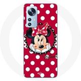 Maniacase Etui voor Xiaomi Mi 12 / 12X Minnie Mouse Cartoon Red