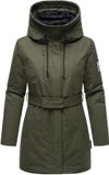 Navahoo Dames parka Eishauch 14 Dark Olive 3XL