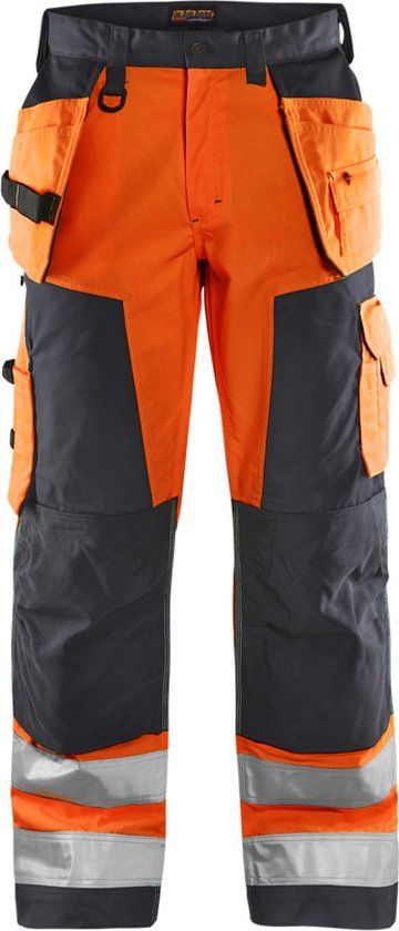 Blåkläder Werkbroek High Vis 1568-1811 - High Vis Oranje/Medium Grijs - C46