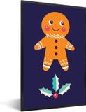 PosterMonkey Fotolijst incl. Poster - Kerst Illustratie - 60x90 cm - Kerstdecoratie