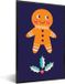 PosterMonkey Fotolijst incl. Poster - Kerst Illustratie - 60x90 cm - Kerstdecoratie