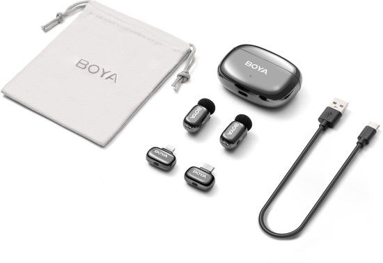 Boya - Mini 2-01 (Grey) Microphone - USB-C & Lightning