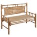 Maison Exclusive - Banc de jardin avec coussin 120 cm bambou