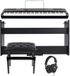 Fazley Piano numérique 88 touches - Avec leçons gratuites - FSP-500-BK