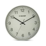 Ronde kwartswandklok van 30 cm, geruisloos, modern en stil. Gemakkelijk afleesbare cijfers. Geschikt voor kantoren, woonkamers, keukens, scholen, sportscholen, enz.