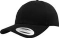 Flexfit Curved Classic Snapback Unisex Cap Black