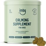 Imby "Kalmerend" Honden Supplement - Anti Stress Hondensnacks - Kalmeringsmiddel hond - Kalmerende hondensnoepje - 90 Hondenkoekjes