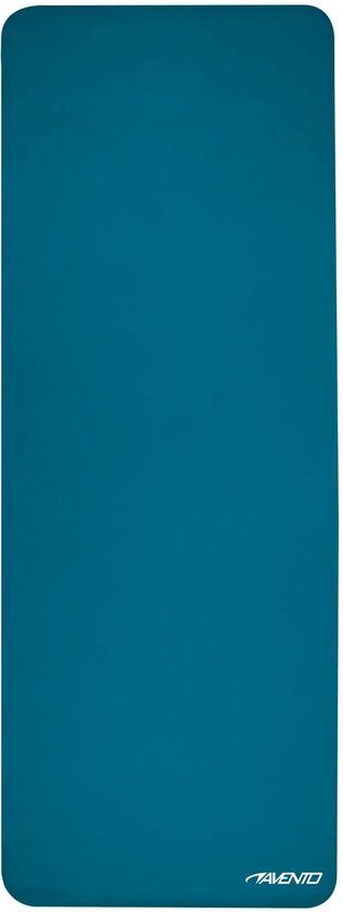 Avento Fitness/Yoga Mat NBR - Blauw - 1.2cm dik - 183x61cm - Met draagriem