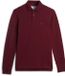 Tommy Hilfiger 1985 regular long sleeve polo - donkerrood (Deep Rouge) - Maat: XXL