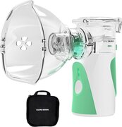 Vulpes goods Vulpes HealthCare® Aerosoltoestel - Ultrasone Vernevelaar – Inhalatieapparaat voor Kinderen, Volwassenen en Baby’s – 2 modes – Medische Inhalator – Waterverstuiver – Helpt tegen Luchtwegaandoeningen - Incl. 3 mondstukken