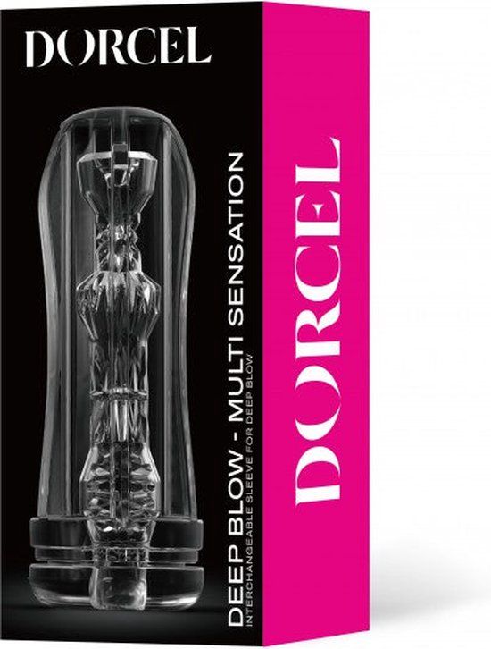 Dorcel Deep Blow Multi Sensation Masturbator Sleeve - Transparant
