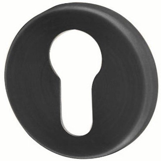 Entra Cilinderrozet zwart 50mm rond per paar