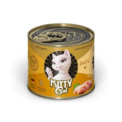 KITTY Cat Paté Kip - 6 x 200 g - Natvoer voor katten - Graanvrij