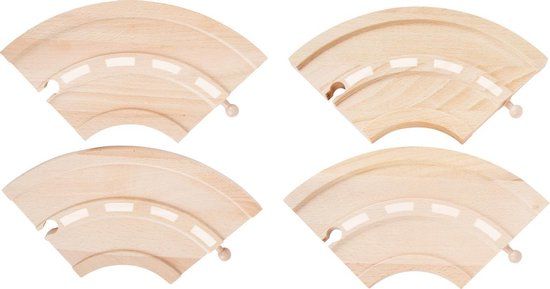 small foot - Curves for roads - Wit - Hout - 3+ jaar