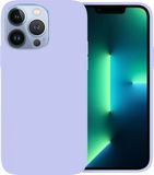 Ceezs telefoonhoesje geschikt voor Apple iPhone 13 Pro Max hoesje siliconen - backcover - optimale bescherming - violet