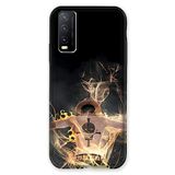 Beschermhoes Vivo Beschermhoes voor Vivo Y20S Manga One Piece Ace, zwart