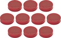 Ergo Magnetoplan Ergo Magneten, Medium, Diameter 30 mm x 8 mm, 10 stuks rood