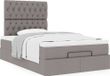 Prolenta Maison Exclusive - Ottomaans bedframe met taupekleurige matras, 120x200 cm, textiel