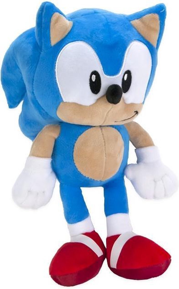 Sega Sonic - The Hedgehog - Pluche Knuffel - 45 cm wit, blauw, rood