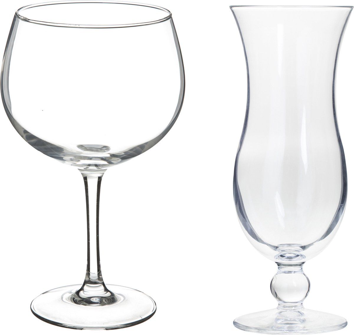 Secret de Gourmet Cocktailglazen set - gin/blue hawaii glazen - 8x stuks