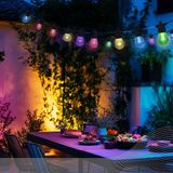 Calex Smart Outdoor Lichtsnoer - 13m - Lichtslinger voor buiten - Tuinverlichting - 15 bulb