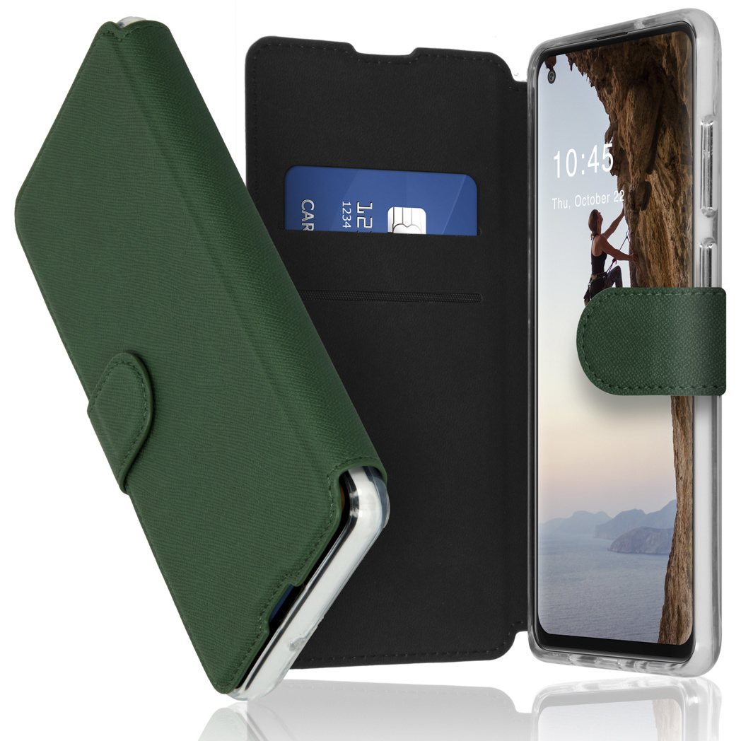 Accezz Wallet Booktype voor de Samsung Galaxy A21s - Donkergroen