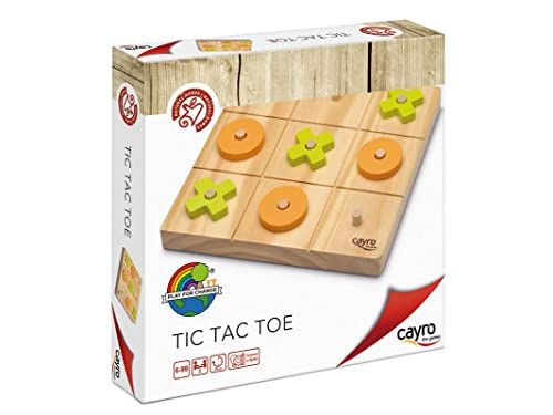 Cayro - Tic TAC Toe - Drie in strepen - FSC-hout - betrouwbaar spel - (680)