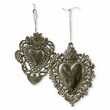 LOBERON Decoratief ornament set van 2 Medes messing