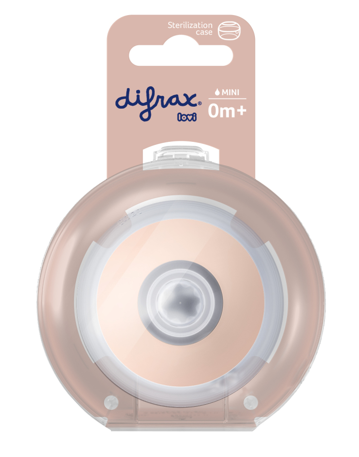 Difrax LOVI - XS Flessenspeen - 0+ Maanden - Nude Pink