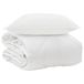 VidaXL All-Season Deken met Kussen 2 st Wit Microvezel