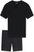 Uncover by Schiesser Schiesser Uncover Heren Shortama Korte Pyjama Zwart L