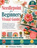 Needlepoint for Beginners Visual Guide: A 28-Day Step-by-Step Plan to Choose the Right Supplies, Avoid Costly Beginner Mistakes, Master Essential Stitches & Complete Your First Project with Confidence
