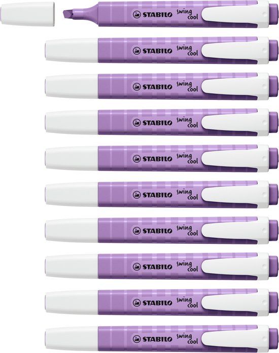STABILO swing cool Markeerstift NatureCOLORS Wildflower Grijs Violet Doos 10 Stuks