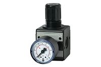 Drukregelaar RIEGLER Drukregelaar »multifix«, incl. manometer, BG 1, G 3/8, PE max. 16 bar, medium omgevingstemperatuur. Maximale 60 °C, regelbereik 0,2-6 bar.