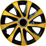 NRM DRIFT Extra - wieldoppen 15" - Set van 4 stuks - goud/zwart