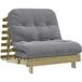 Maison Exclusive Canapé-lit futon avec matelas en bois de pin 80x206x11 cm