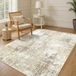 Elzusha - Tapis moderne abstrait lavable en machine 90x150cm avec antidérapant