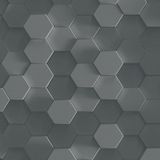 A.S. Création 3D Hexagon Behang - Grijs Zwart - Vliesbehang