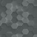A.S. Création 3D Hexagon Behang - Grijs Zwart - Vliesbehang