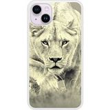 Lionne Verstevigd hoesje met sublimatie bedrukking, compatibel met Apple iPhone 15