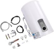 Merkloos / Sans marque Elektrische Doorstroomboiler - Warmwater Ketel - Direct Warm Water - Digitale Temperatuurweergave - 35 Liter - Wit